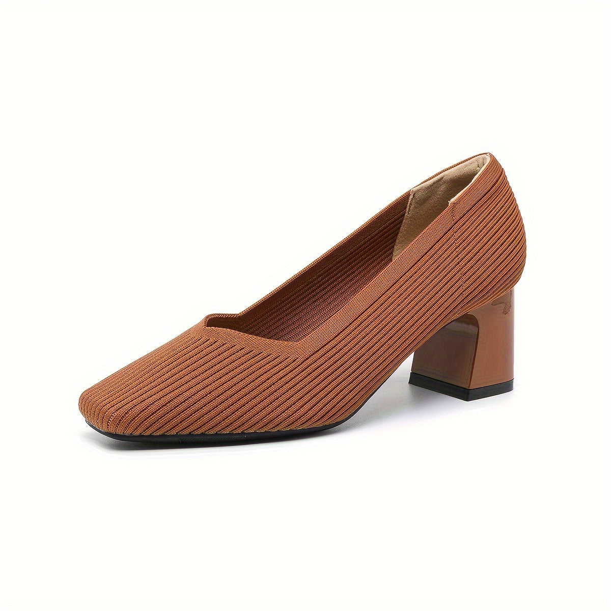 Cecily Clarke | Textured Block Heel Pumps With Arch Support