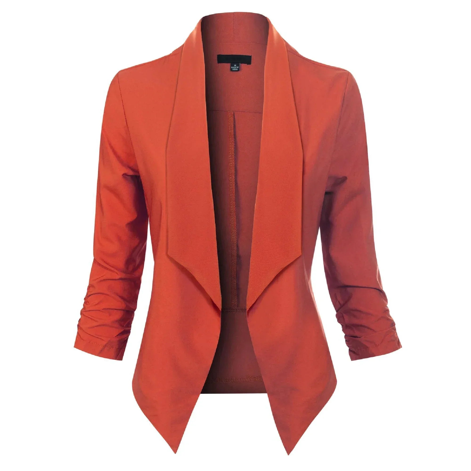 Millicent Scott | Open-Front Draped Blazer
