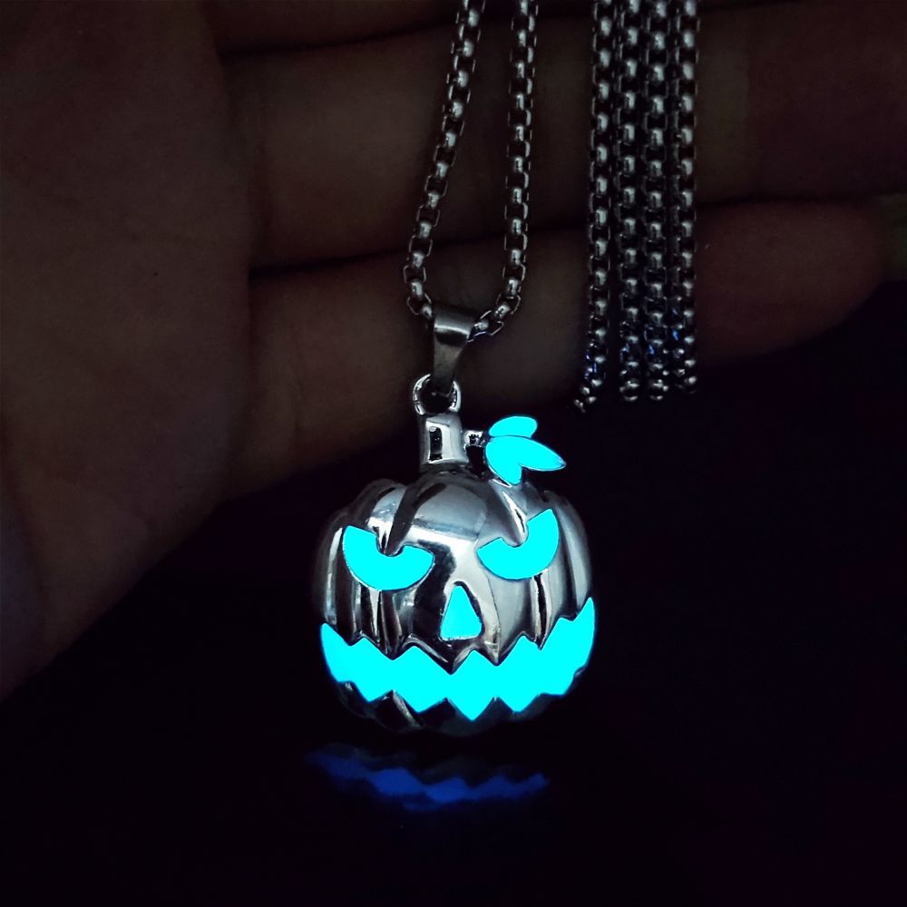 Lantern Light | Glowing Pumpkin Halloween Necklace