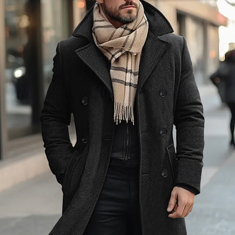 Tabitha Wentworth | Manteau ajusté croisé gris