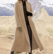 Beatrice Davies | Long Wool-Blend Wrap Coat