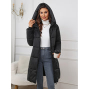 Georgina Hall | Mid-Length Hooded Puffer Coat