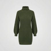 Fiona Sutherland | Turtleneck Sweater Dress With Button Detail