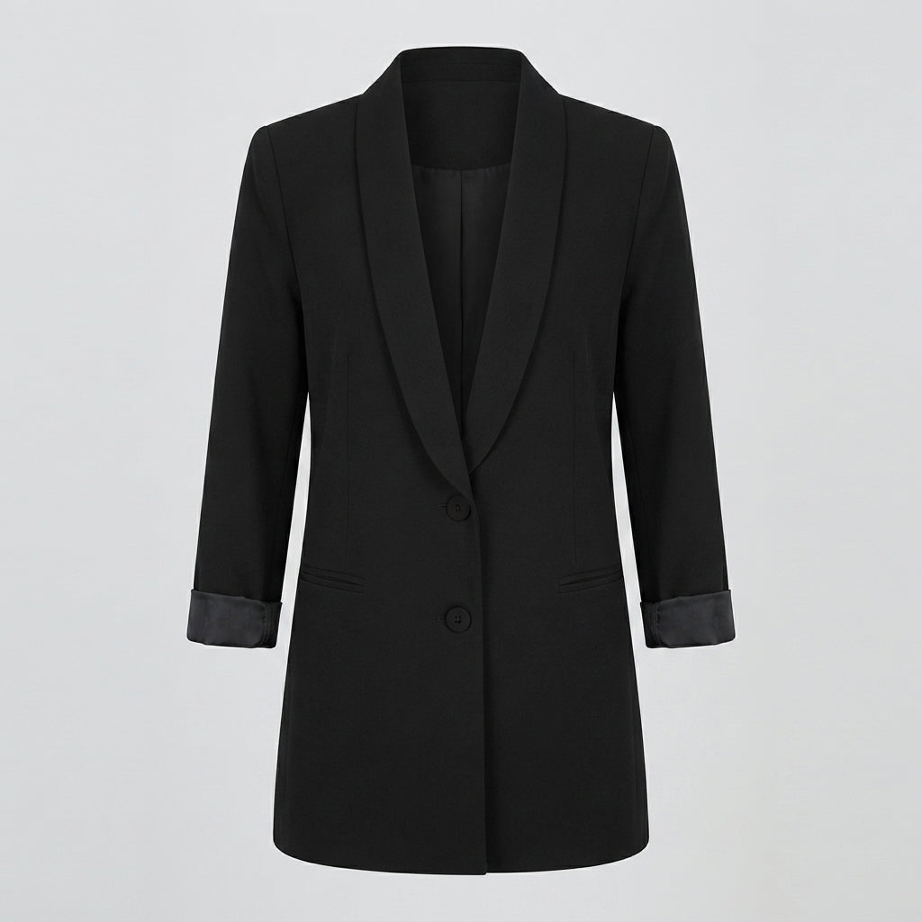 Florence Wood | Longline Notched Collar Blazer