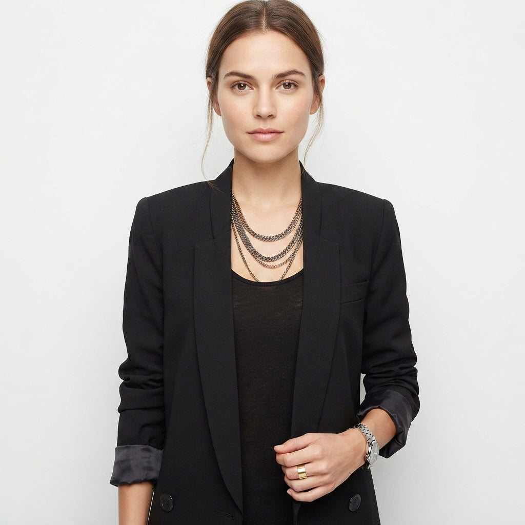 Florence Wood | Longline Notched Collar Blazer