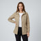 Frances Hobbs | Khaki Drawstring Waist Windbreaker Jacket - Khaki