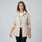 Frances Hobbs | Khaki Drawstring Waist Windbreaker Jacket - White