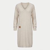Georgina Clarke | Long Sleeve V-Neck Shift Dress