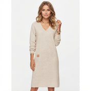 Georgina Clarke | Long Sleeve V-Neck Shift Dress