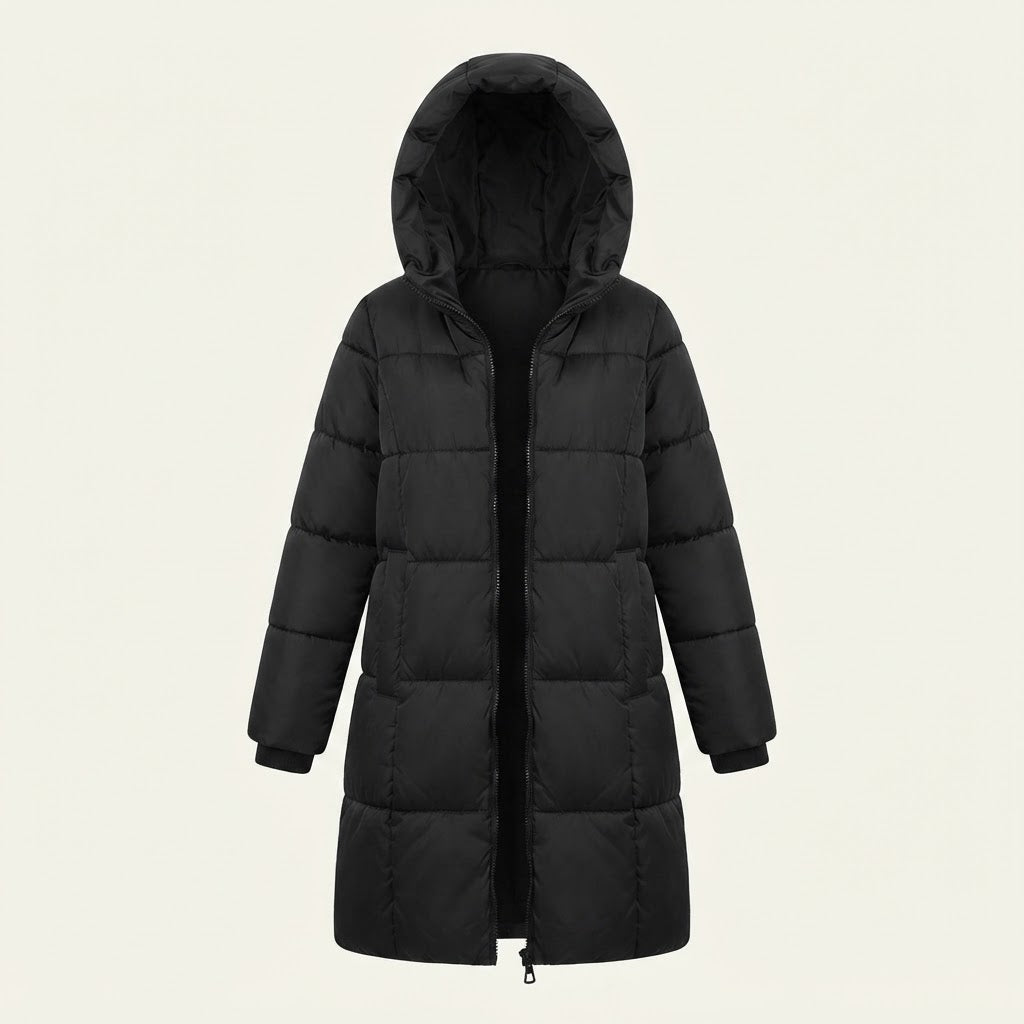 Georgina Hall | Mid-Length Hooded Puffer Coat