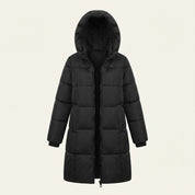 Georgina Hall | Mid-Length Hooded Puffer Coat