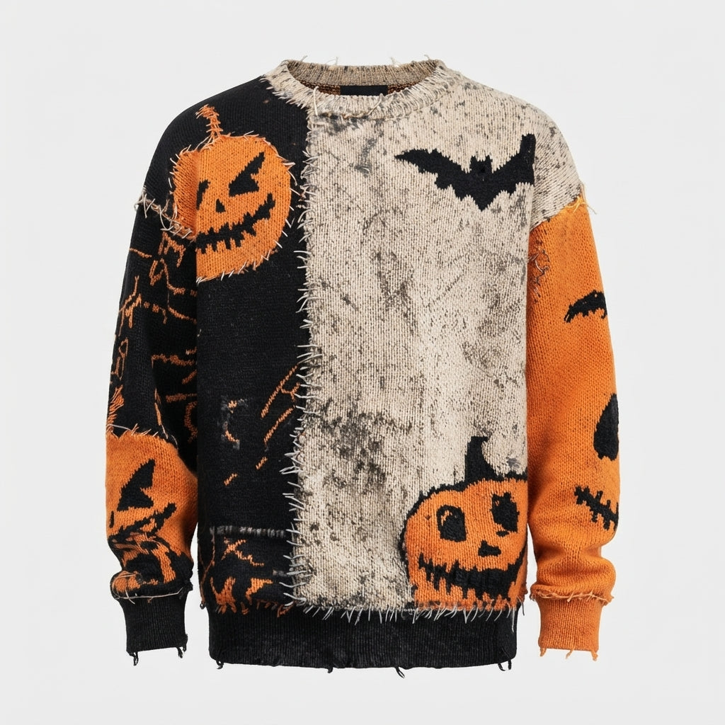 Ghoul Gang | Pull d’Halloween citrouille pour hommes