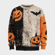 Ghoul Gang | Pull d’Halloween citrouille pour hommes