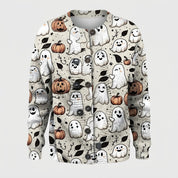 Ghoulish Grove | Pull d’Halloween fantôme et citrouille pour femme