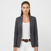 Harriet Robinson | Fitted Single-Button Blazer in Pink