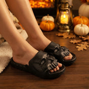 Count Midnight | Skull Halloween Slippers