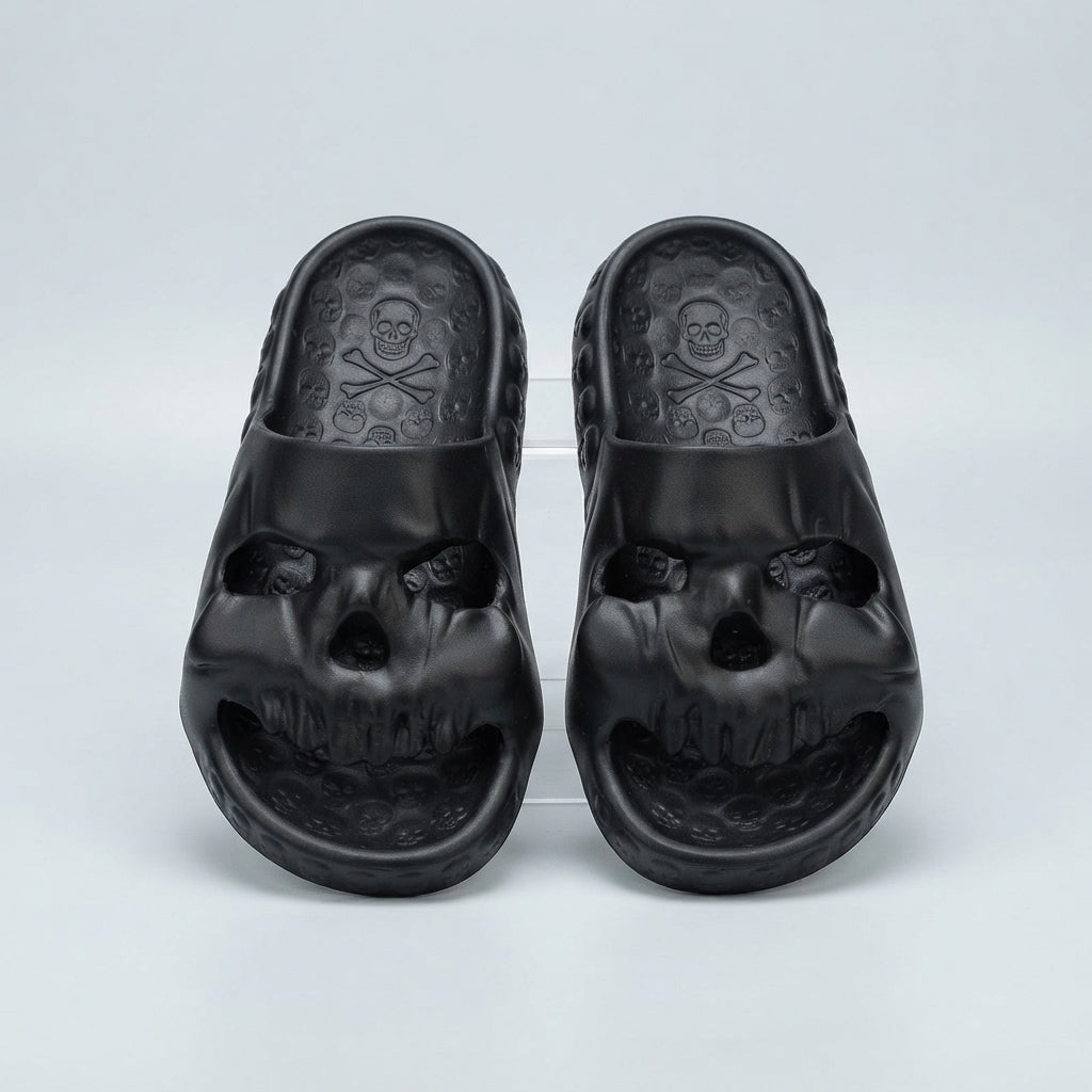Count Midnight | Skull Halloween Slippers