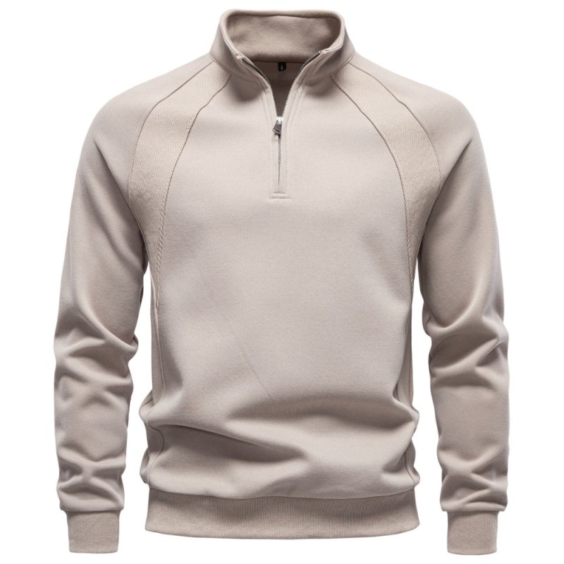 Nathaniel Cross | Quarter-Zip Cotton Sweater