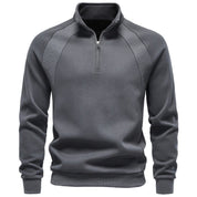Nathaniel Cross | Quarter-Zip Cotton Sweater