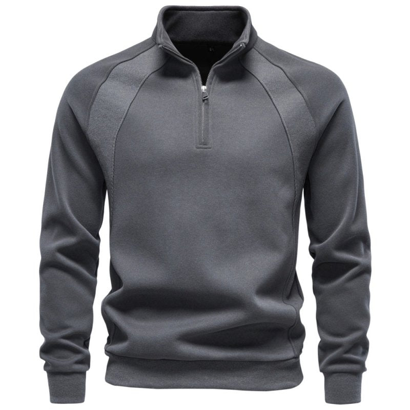 Nathaniel Cross | Quarter-Zip Cotton Sweater