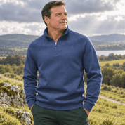 Nathaniel Cross | Quarter-Zip Cotton Sweater