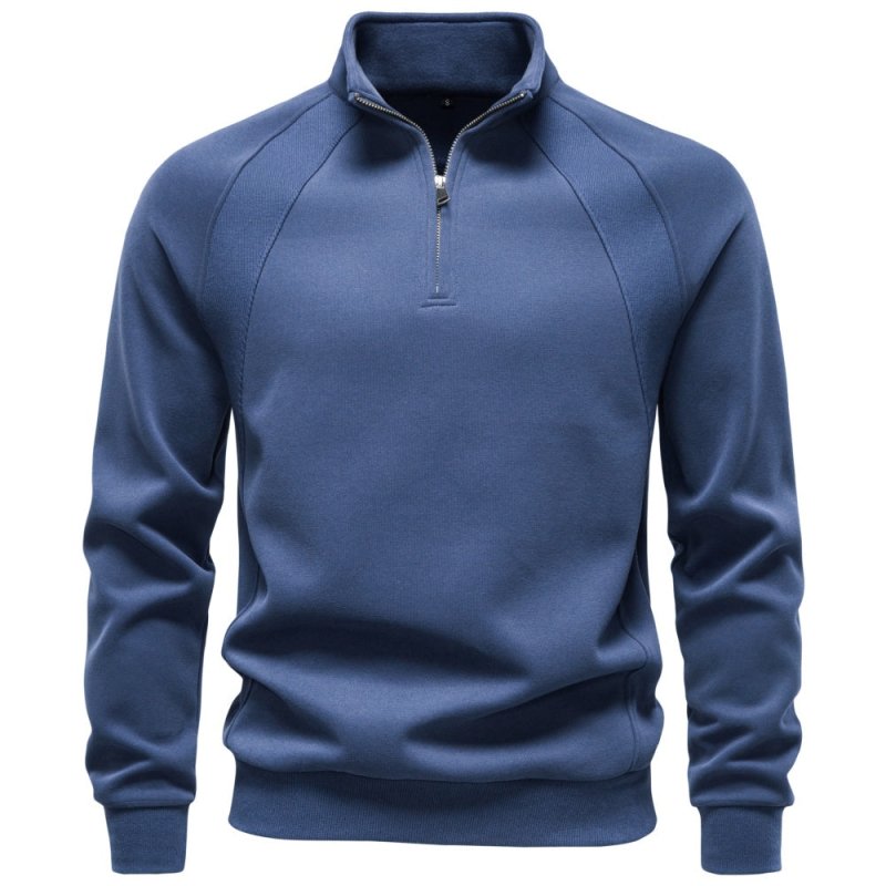 Nathaniel Cross | Quarter-Zip Cotton Sweater