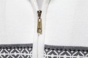 Winter Frost | Navy Fair Isle Christmas Sweater For Men