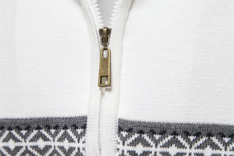 Winter Frost | Navy Fair Isle Christmas Sweater For Men