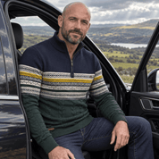 Winter Frost | Navy Fair Isle Christmas Sweater For Men