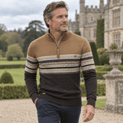 Winter Frost | Navy Fair Isle Christmas Sweater For Men
