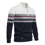 Winter Frost | Navy Fair Isle Christmas Sweater For Men