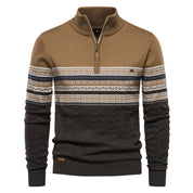 Winter Frost | Navy Fair Isle Christmas Sweater For Men