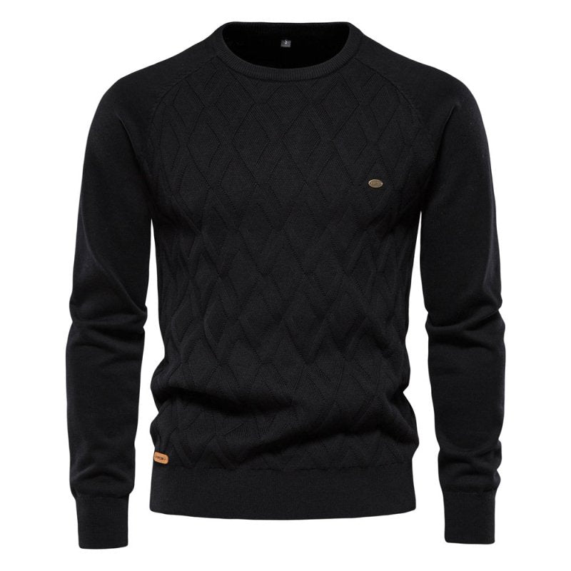 Rowan Ellis | Pull en maille diamant pour homme