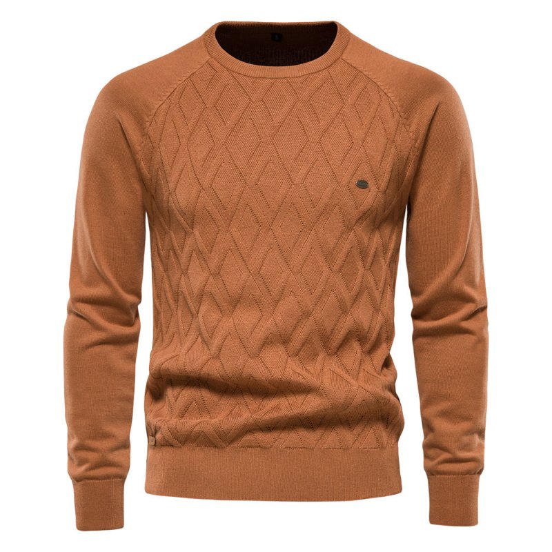 Rowan Ellis | Diamond-Knit Sweater For Men