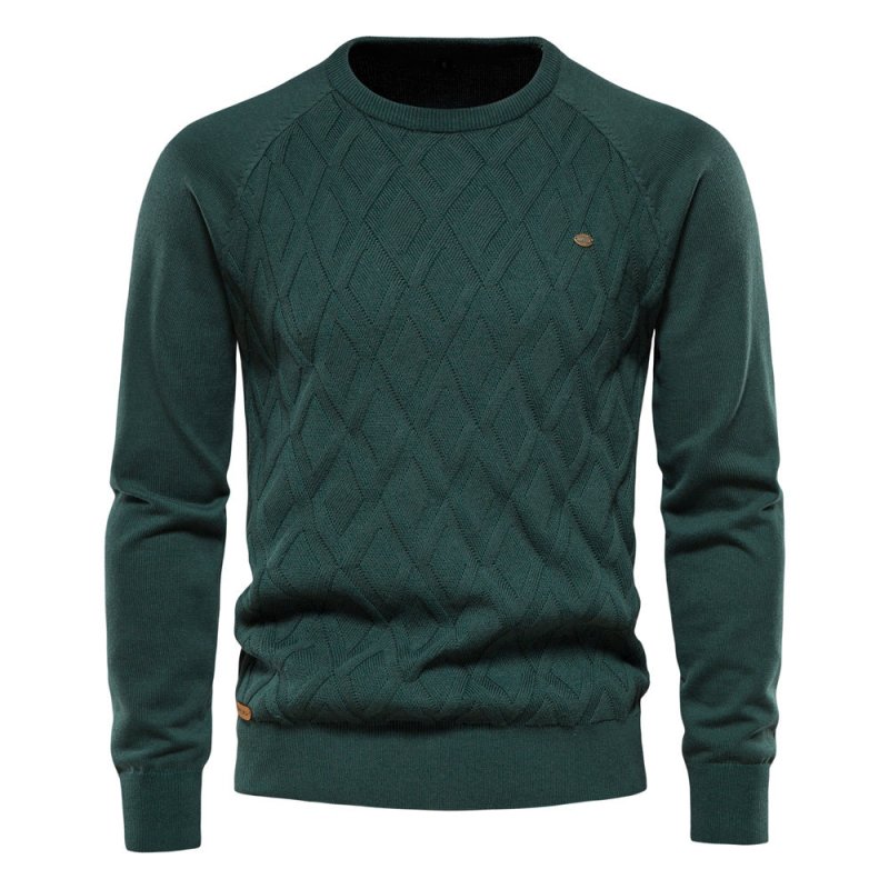 Rowan Ellis | Diamond-Knit Sweater For Men