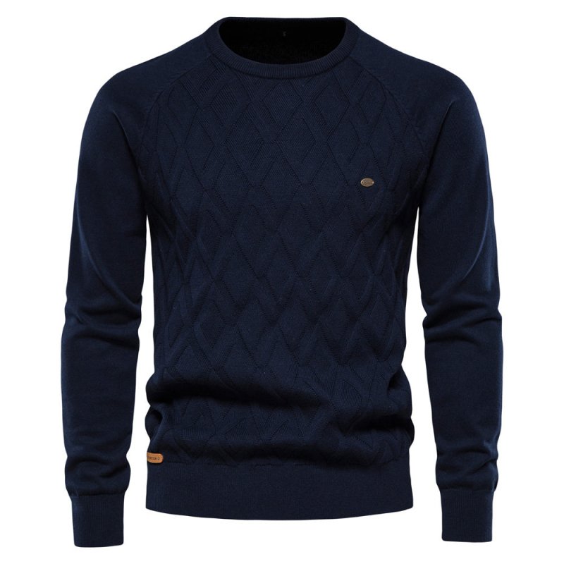 Rowan Ellis | Diamond-Knit Sweater For Men
