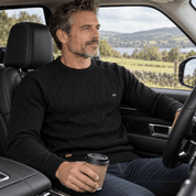 Rowan Ellis | Diamond-Knit Sweater For Men