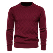 Rowan Ellis | Diamond-Knit Sweater For Men