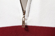 Rhys Fenwick | Colour-Block Quarter-Zip Sweater