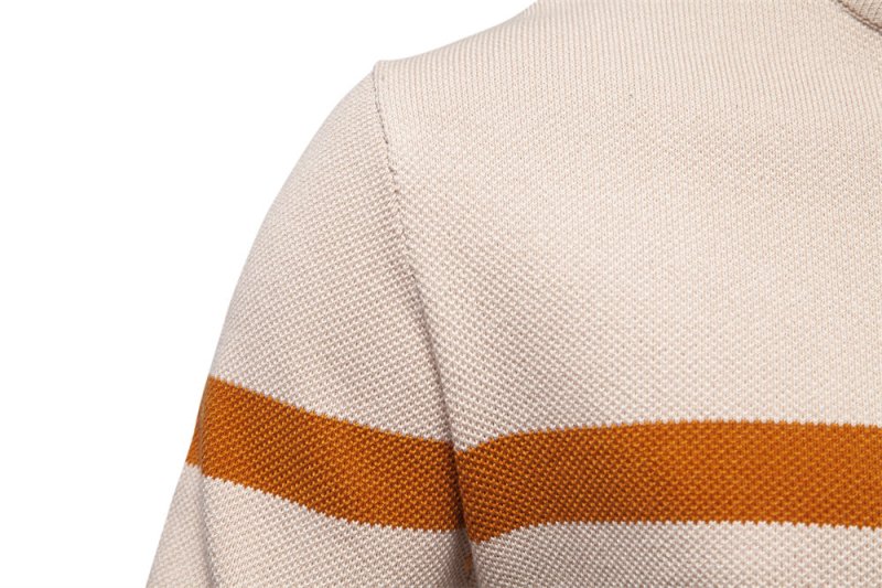 Rhys Fenwick | Colour-Block Quarter-Zip Sweater