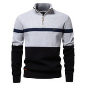 Rhys Fenwick | Colour-Block Quarter-Zip Sweater