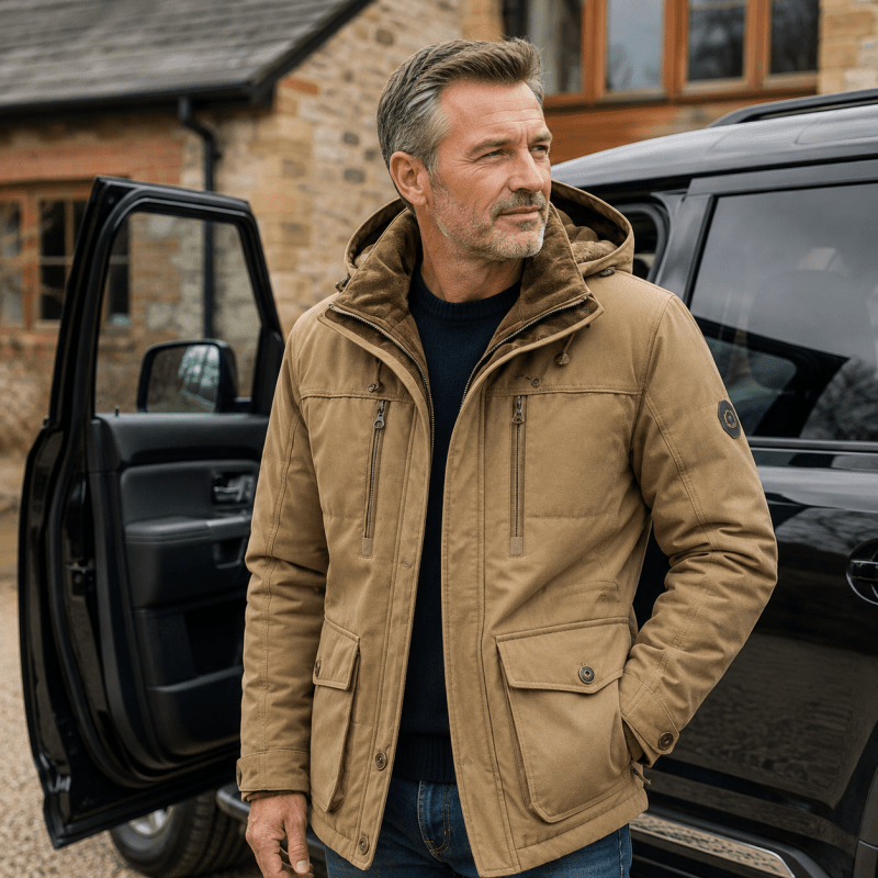 Jasper Thomas | Veste parka isolante à poches multiples