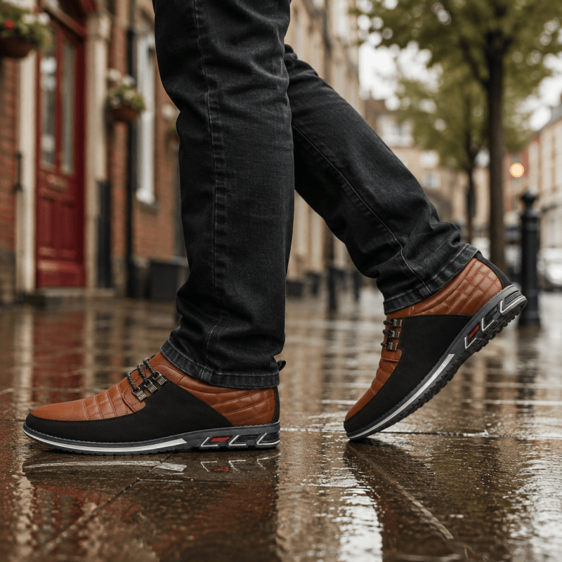 Reuben Fenwick | Chaussures de conduite en cuir vegan avec détail à lacets