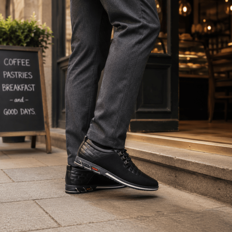 Reuben Fenwick | Chaussures de conduite en cuir vegan avec détail à lacets