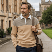 Sebastian Marlow | Colourblock Long-Sleeve Polo Jumper