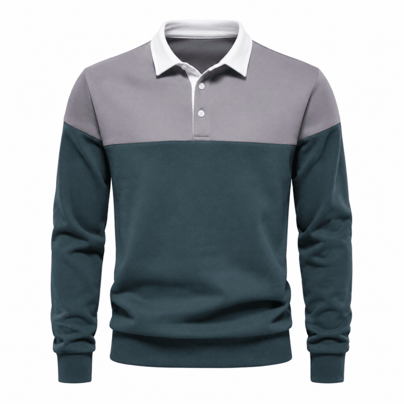 Sebastian Marlow | Colourblock Long-Sleeve Polo Jumper