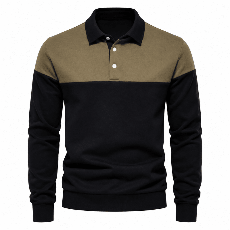 Sebastian Marlow | Polo en maille à manches longues colorblock