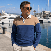 Sebastian Marlow | Colourblock Long-Sleeve Polo Jumper
