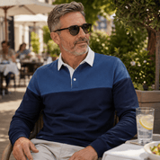 Sebastian Marlow | Colourblock Long-Sleeve Polo Jumper