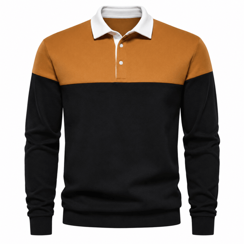 Sebastian Marlow | Polo en maille à manches longues colorblock